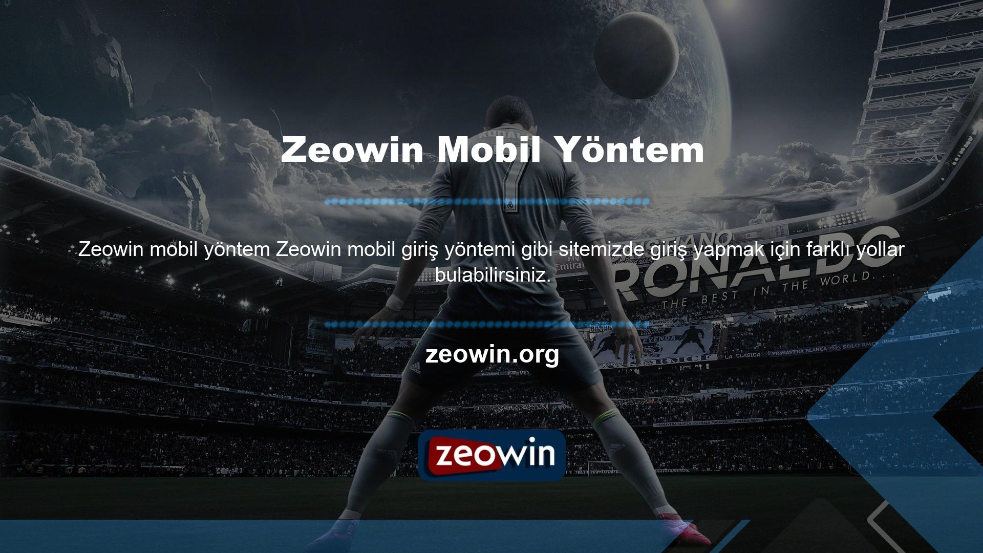 Yeni web sitesine erişmek için Zeowin giriş adresinizi söylemeniz gerekir